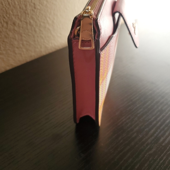 Coach Poppy Crossbody With Card Case With Garden Plaid Print - Picture 13 of 15